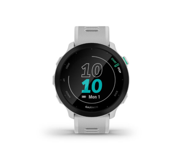 orologio da running gps garmin forerunner 55 bianco