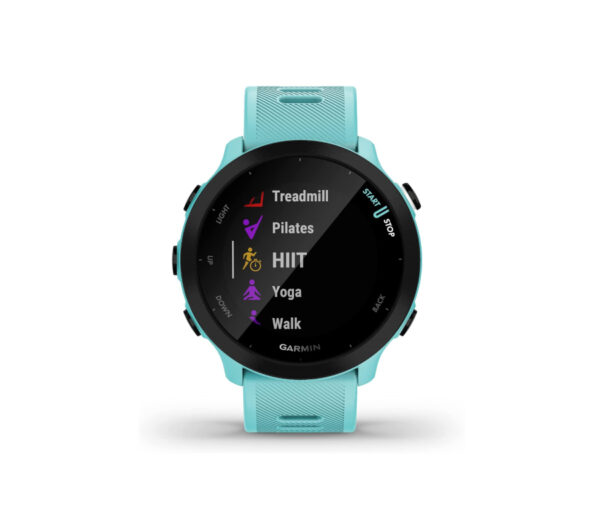 quadrante orologio gps running garmin forerunner 55 azzurro