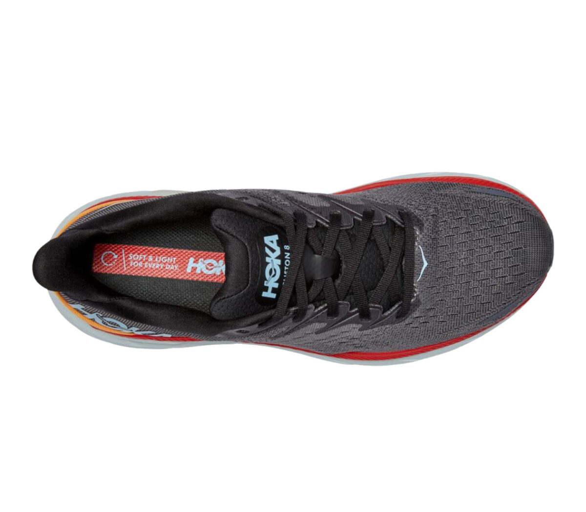 Tomaia Scarpa hoka one one clifton 8 uomo grigio