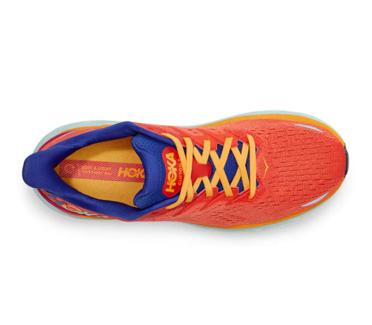 Tomaia Scarpa Hoka on one clifton 8 uomo arancione