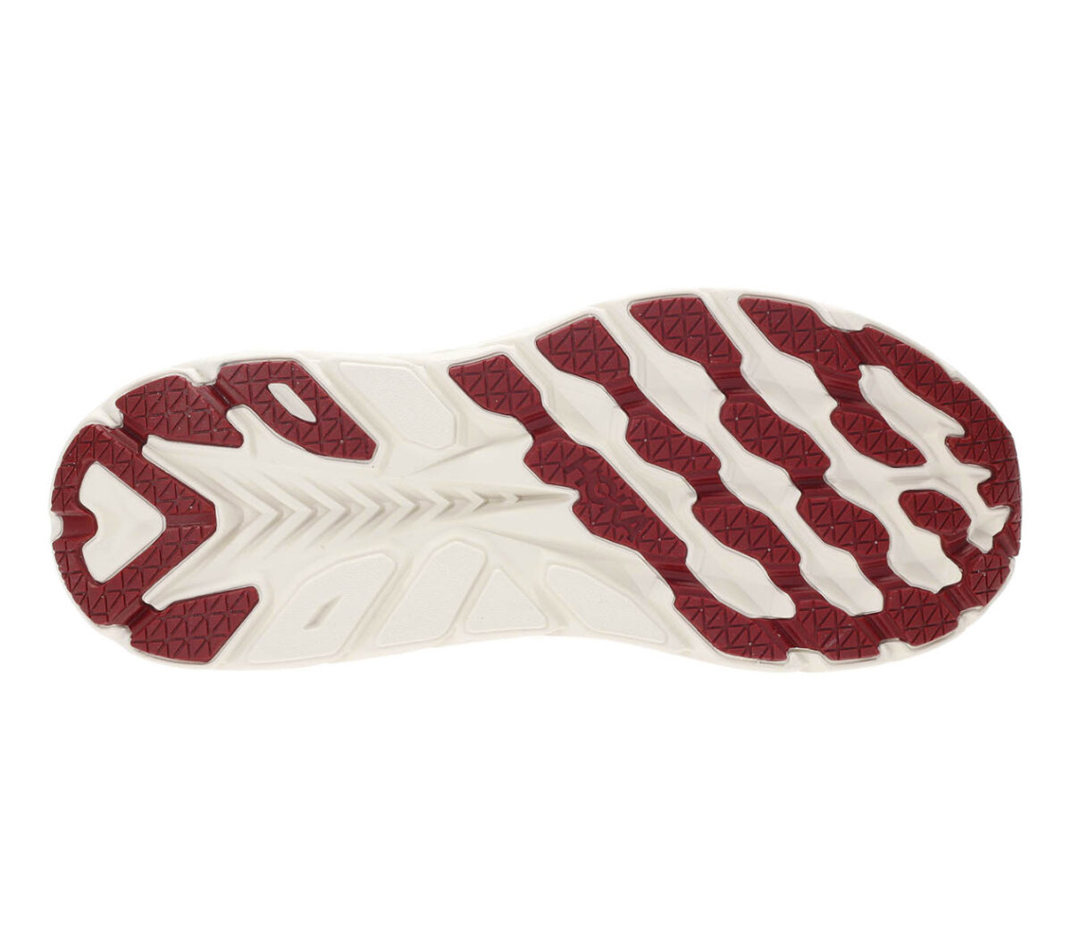 suola scarpa da running uomo Hoka Clifton 8 rossa