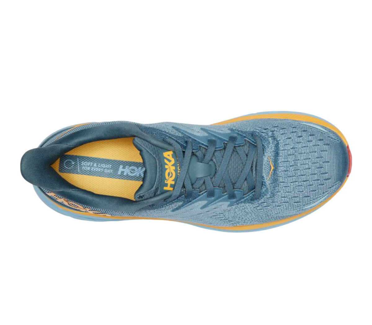 Tomaia Scarpa hoka one one clifton 8 uomo celeste