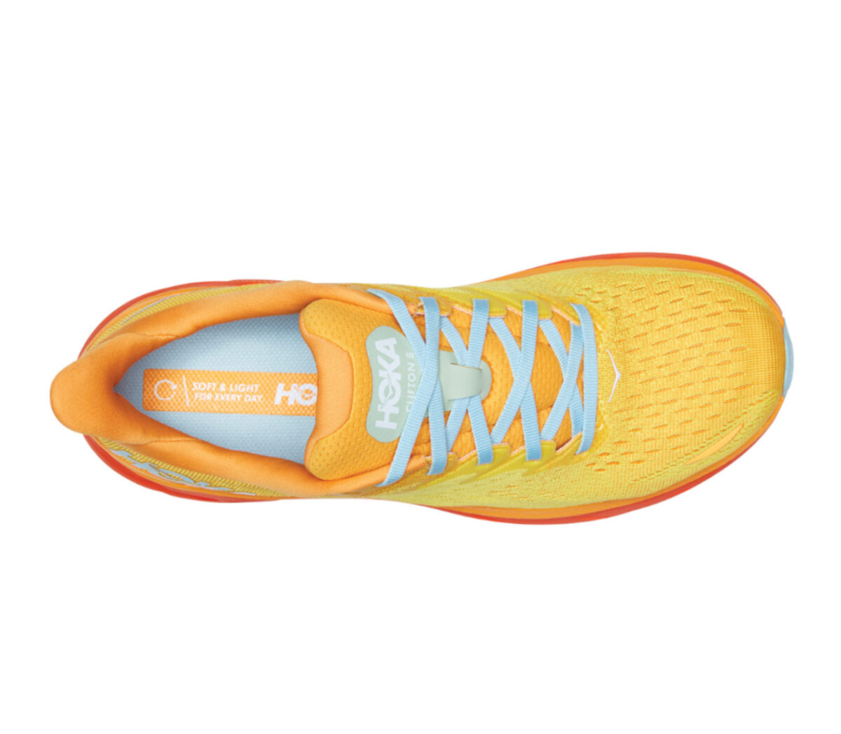 Tomaia Scarpa hoka one one clifton 8 uomo arancione