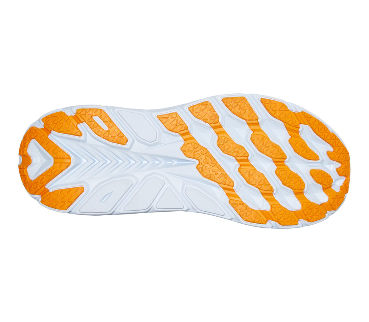 Suola Hoka One One clifton 8 uomo bianco arancio