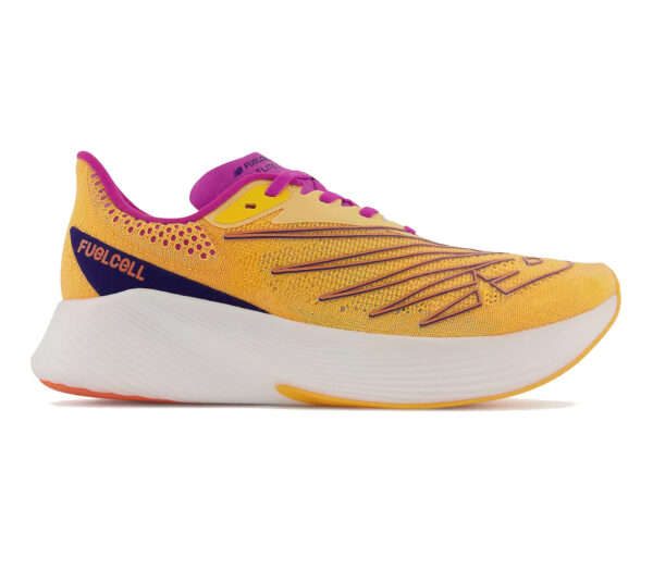 Scarpe new balance fuelcell RC elite 2 uomo Vibrant apricot con magenta pop e victory blue