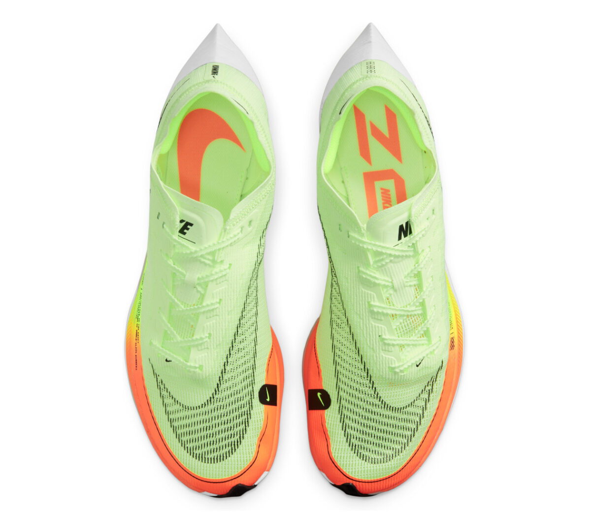 tomaia scarpa running fibra di carbonio nike vaporfly next 2 fluo da uomo