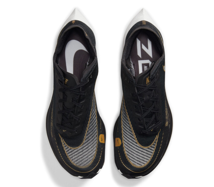 tomaia Nike vaporfly next nera da donna con piastra in fibra di carbonio
