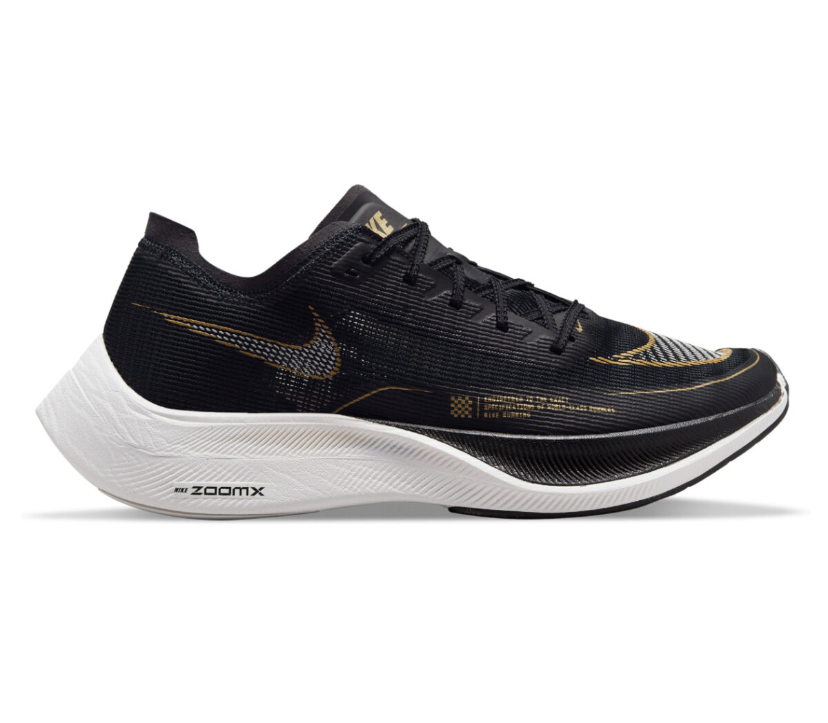 scarpa da running in fibra di carbonio nike next 2 vaporfly nera