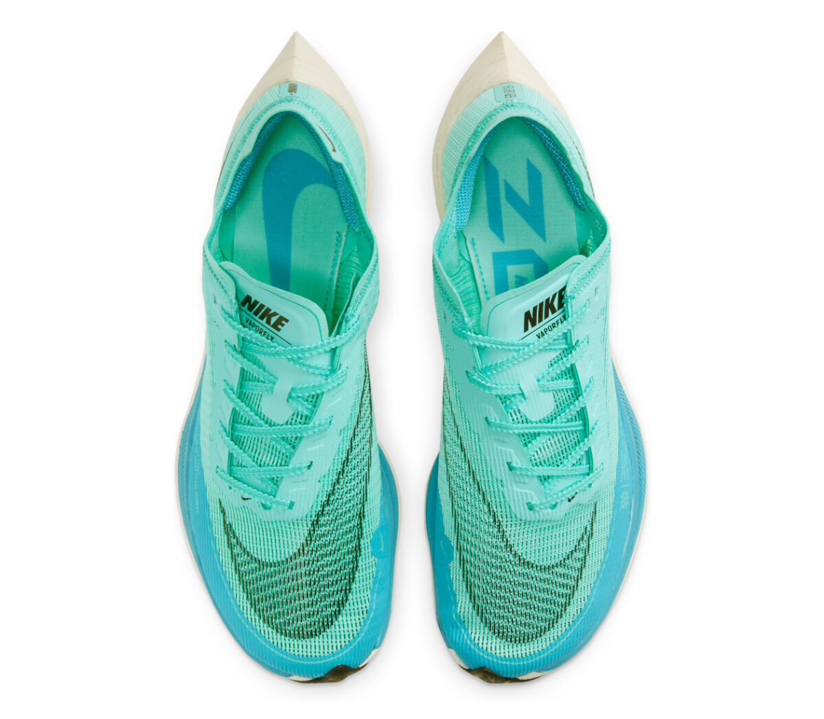 tomaia scarpa da gara nike zoom x vaporfly 2 azzurra da uomo
