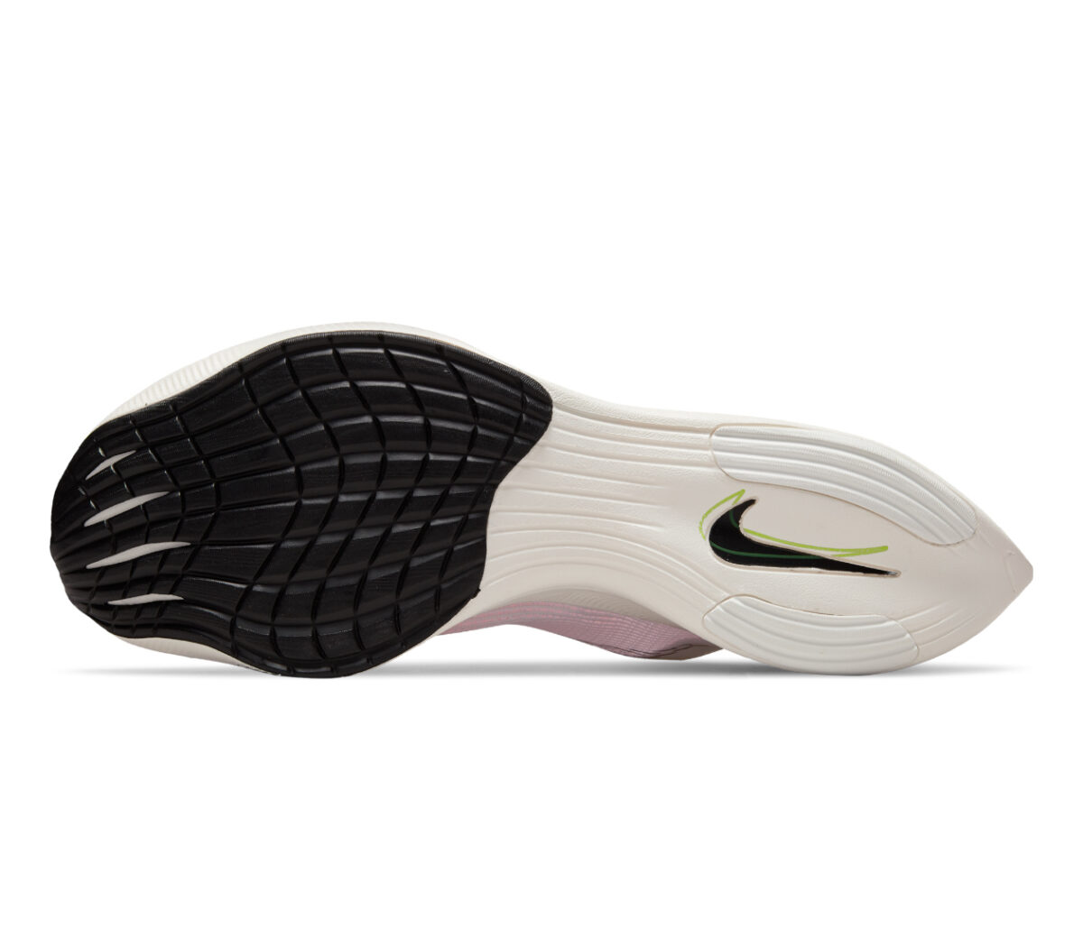suola nike zoomx vaporfly 2 next bianche e rosa