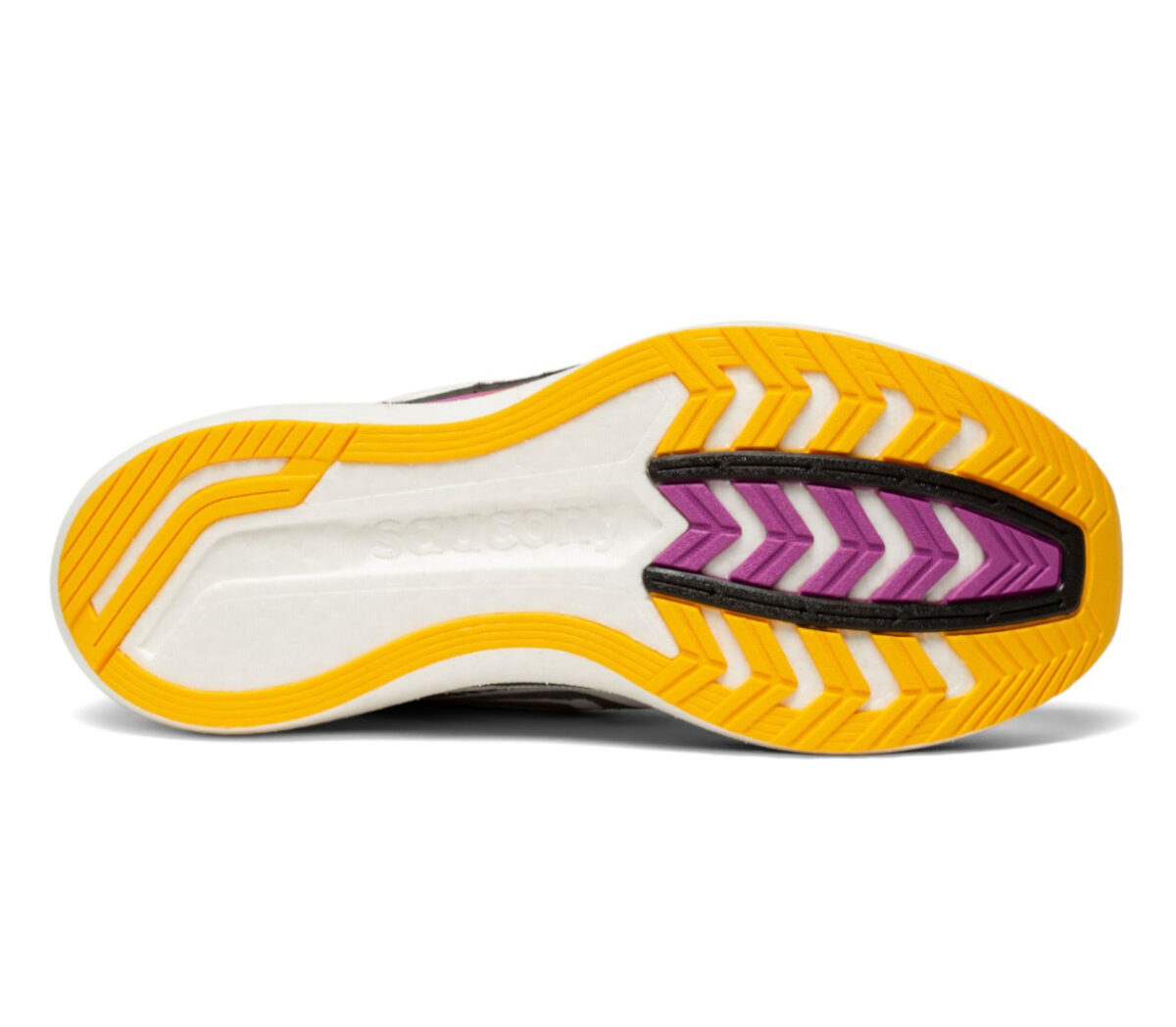 suola scarpa da running donna con piastra in fibra di carbonio Saucony endorphin pro 2