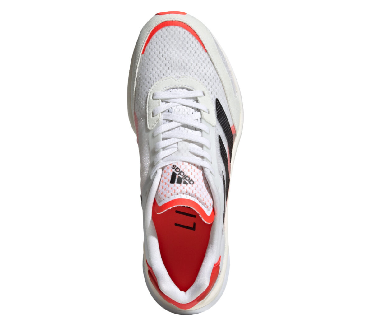 tomaia scarpa da running donna veloce adidas adizero boston 10 bianca e rosa