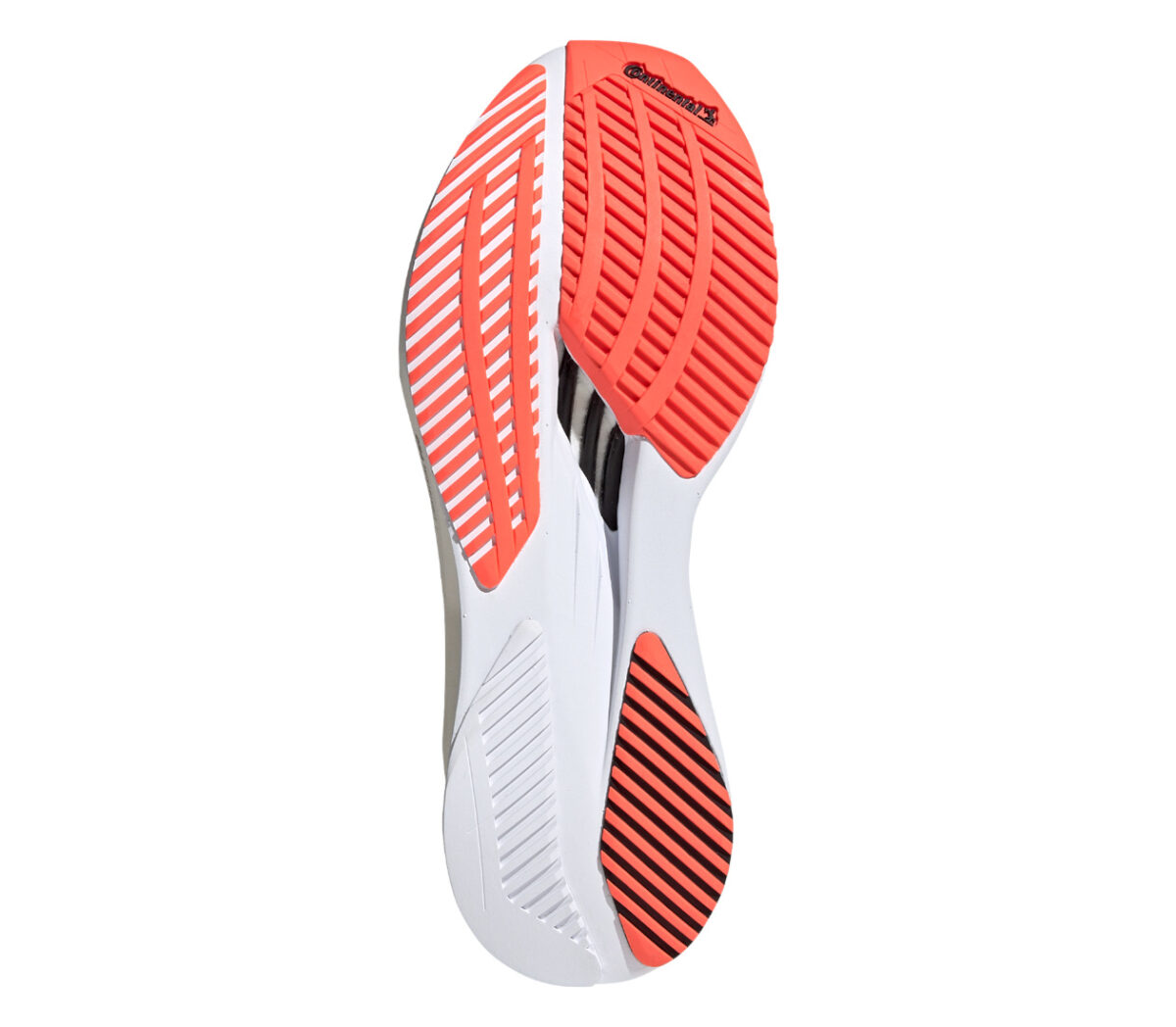 suola scarpa da running donna veloce adidas adizero boston 10 bianca e rosa