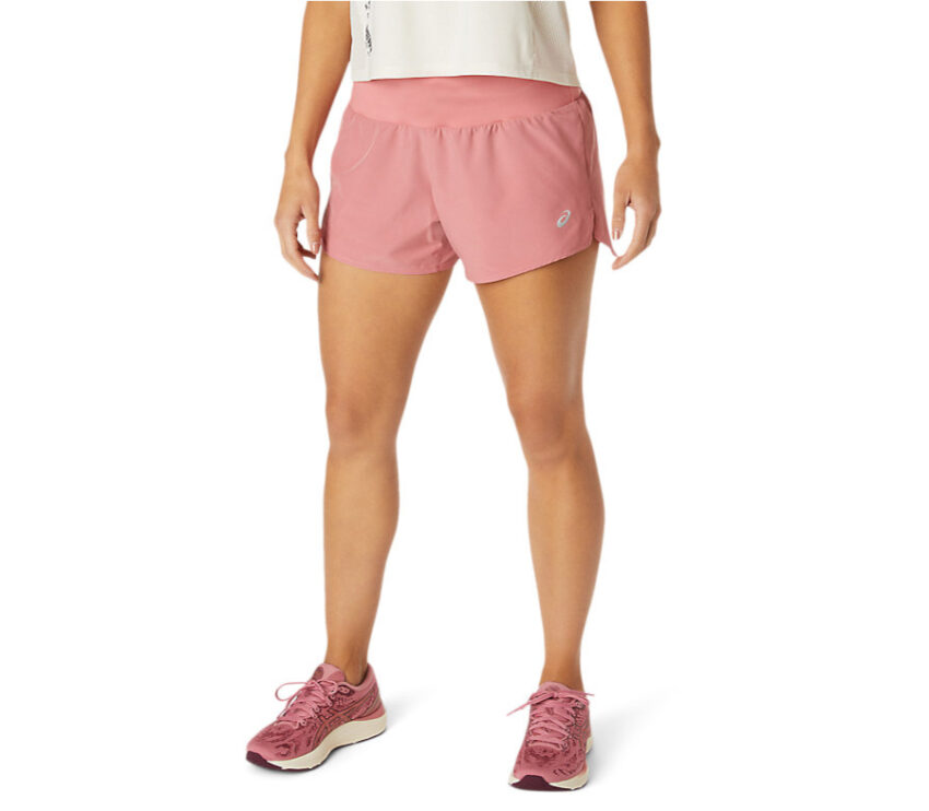 pantaloncini da running donna asics rosa