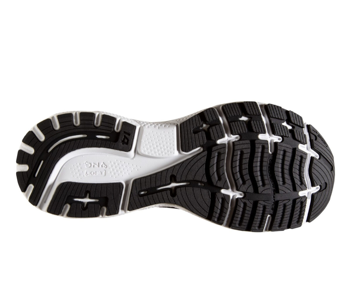 suola scarpa da running donna brooks ghost 14 narrow nera e rosa
