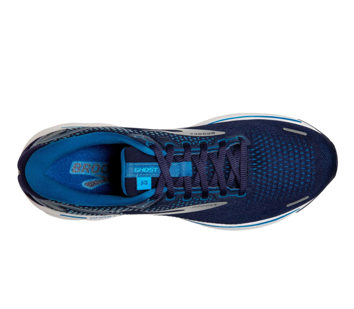 tomaia scarpa da running ammortizzata brooks ghost 14 blu