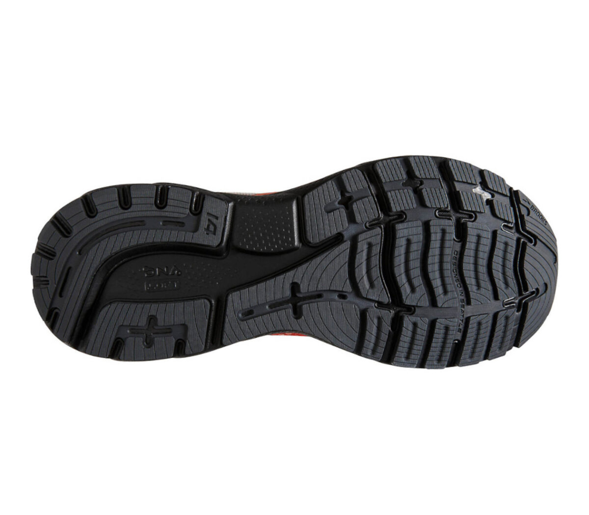 Suola Scarpa Brooks ghost 14 uomo rosso arancio