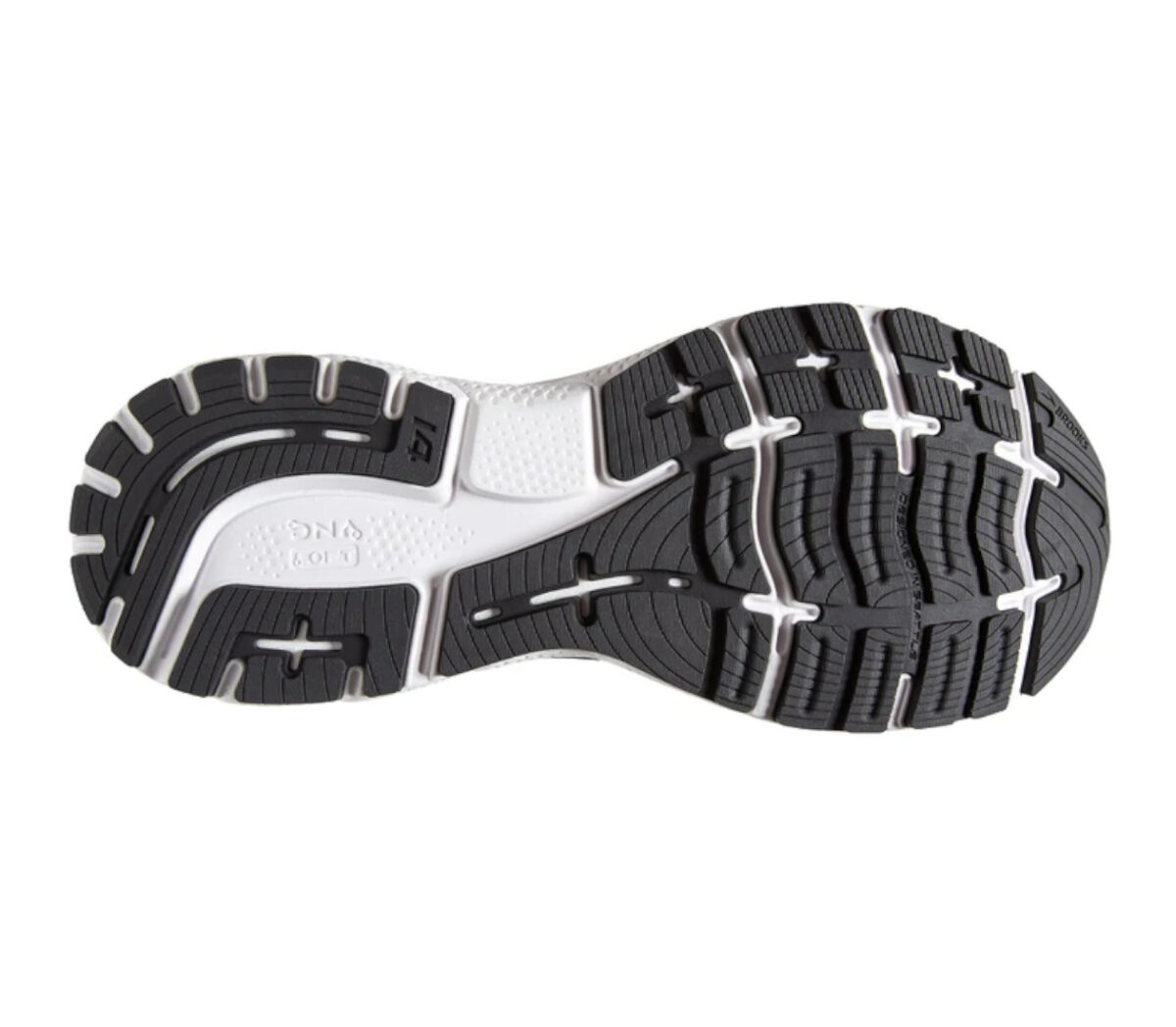 Suola Scarpa Brooks ghost 14 uomo nero e giallo
