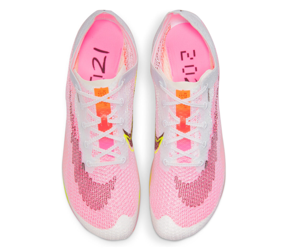 tomaia scarpe da mezzofondo nike zoom victory kf bianche e rosa