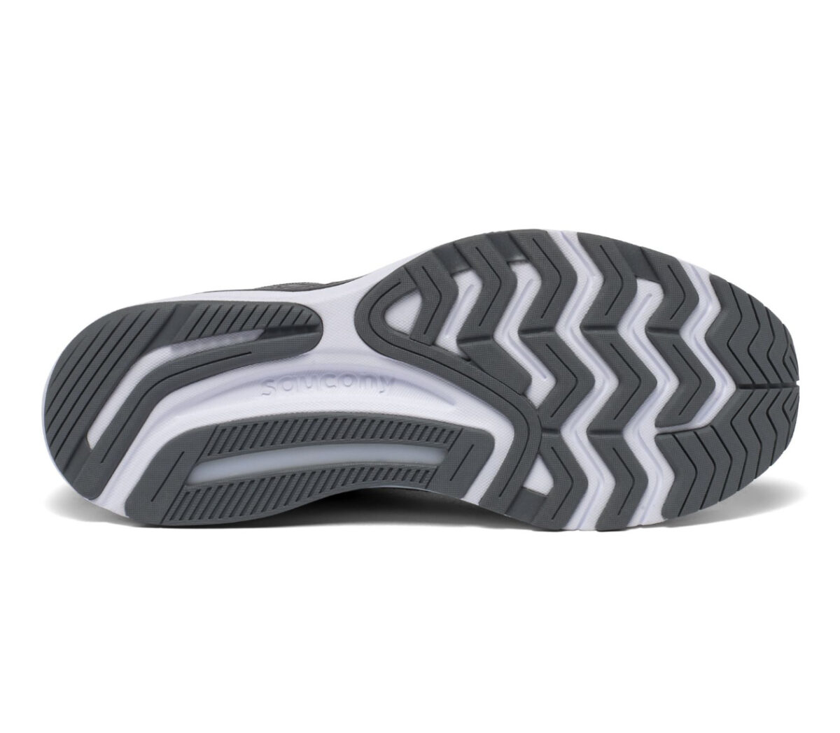 suola scarpa da running stabile per pronatori saucony guide 14 grigia
