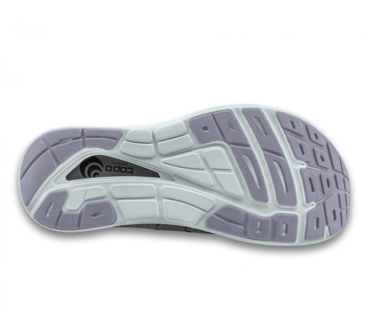 suola scarpa da running donna ammortizzata topo phantom 2 grigia e viola