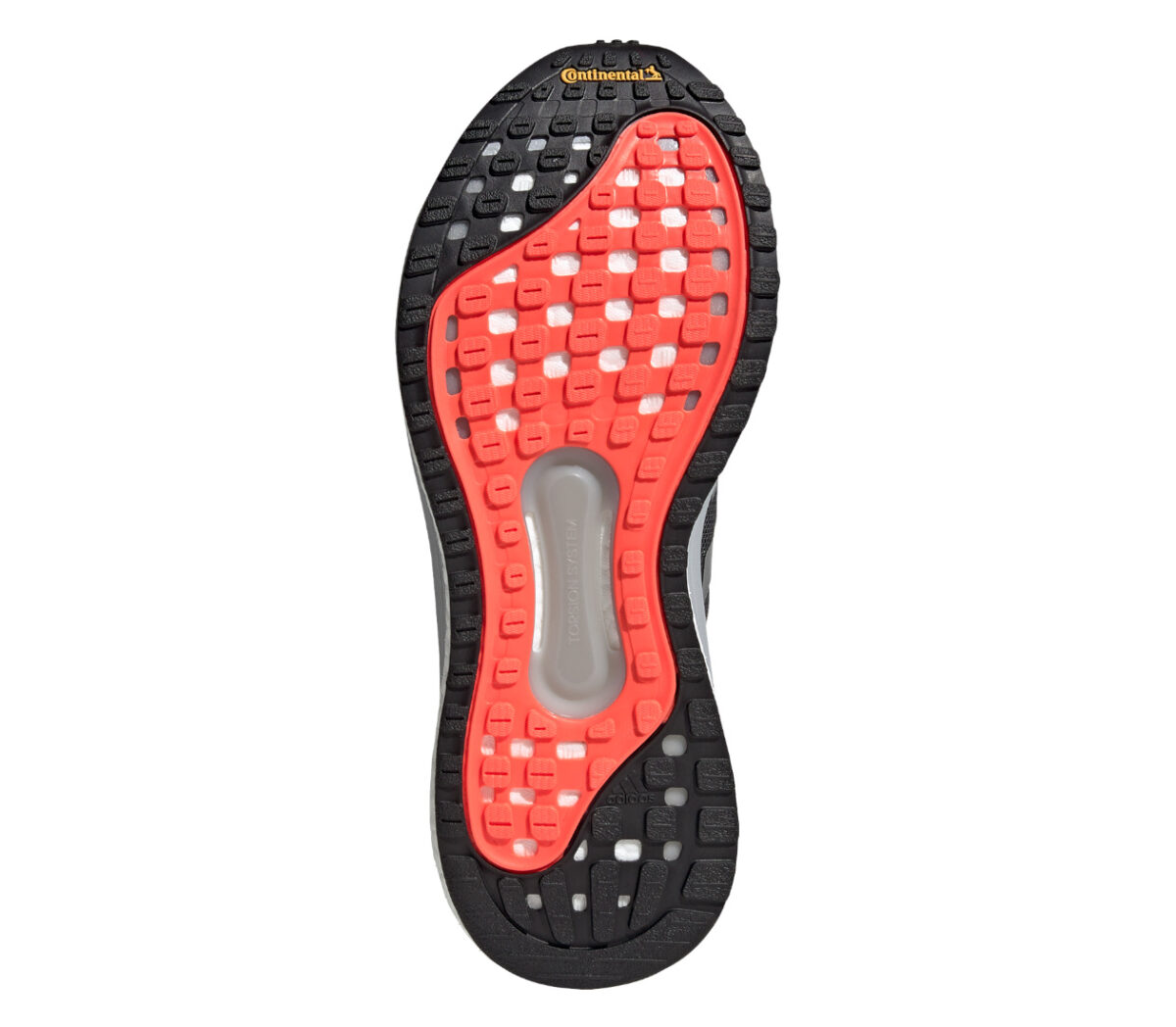 suola scarpa da running stabile da uomo adidas solar glide 4 st nera e rossa