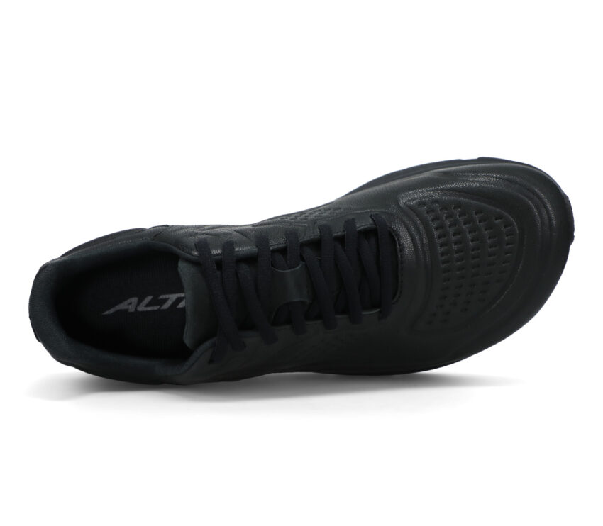 tomaia scarpa running in pelle altra torin 5 leather nera