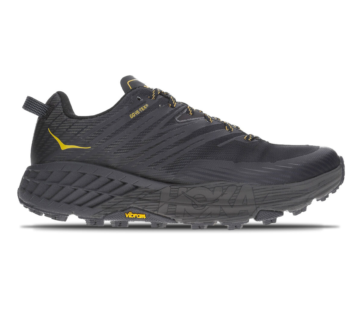 scarpa da trail running in goretex hoka speedgoat 4 gtx nera da uomo