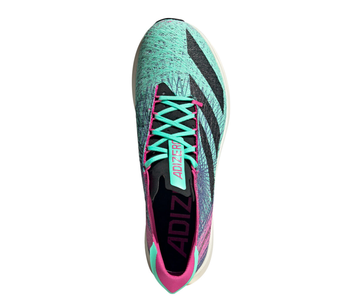 Tomaia Scarpa Adidas Adizero Prime X unisex viola celeste