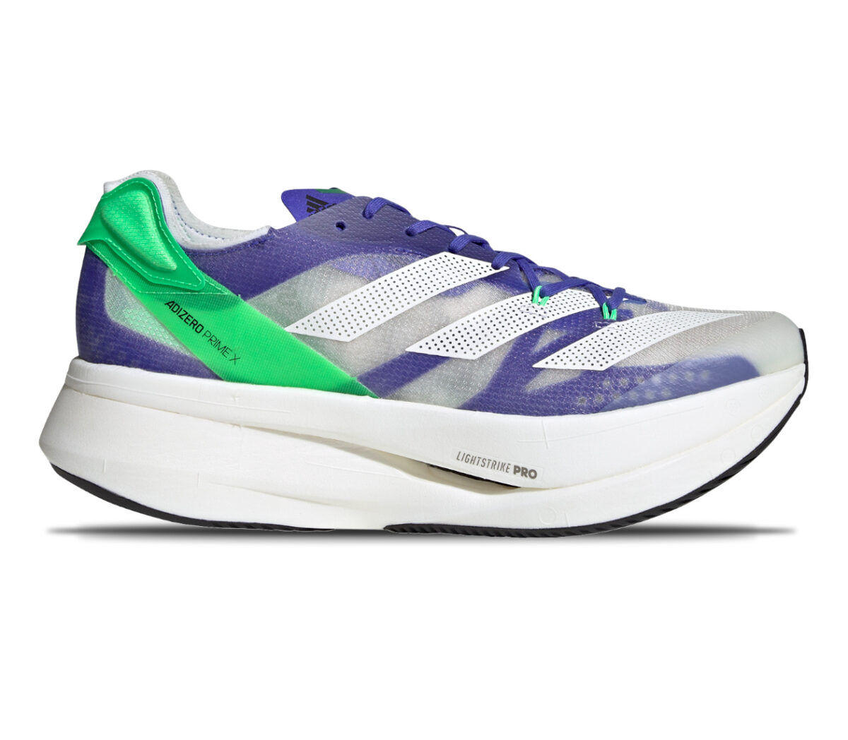 scarpa running reattiva adizero prime x viola e grigia