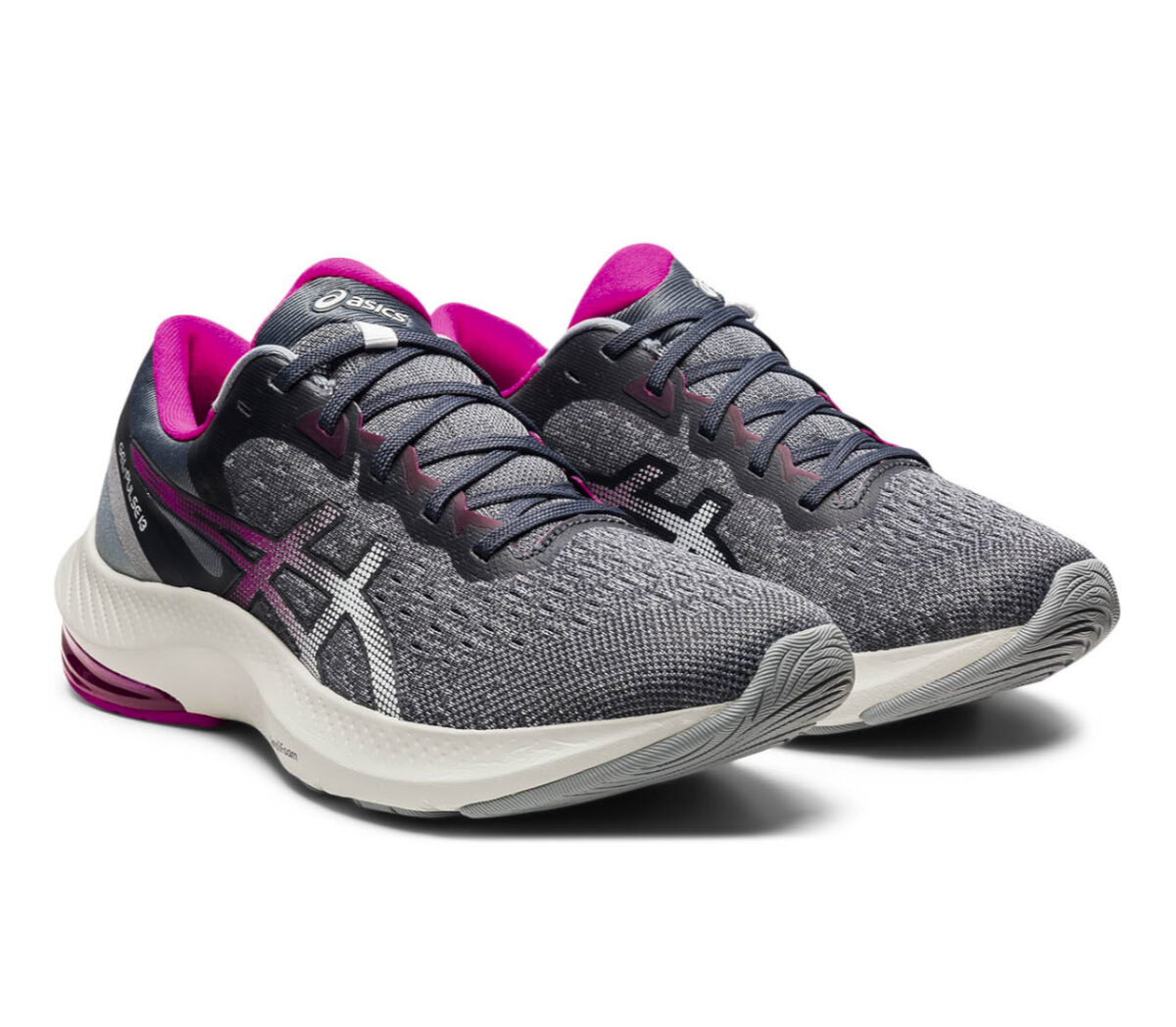 coppia asics gel pulse 13 donna grigia e viola