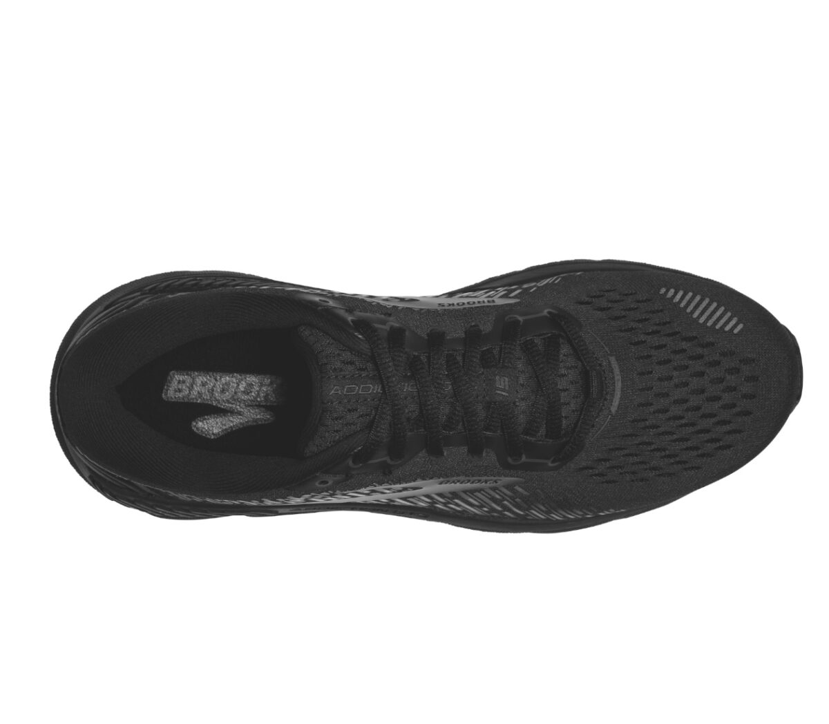 tomaia scarpa da running donna pronatrice con calzata larga brooks addiction gts 15 nera