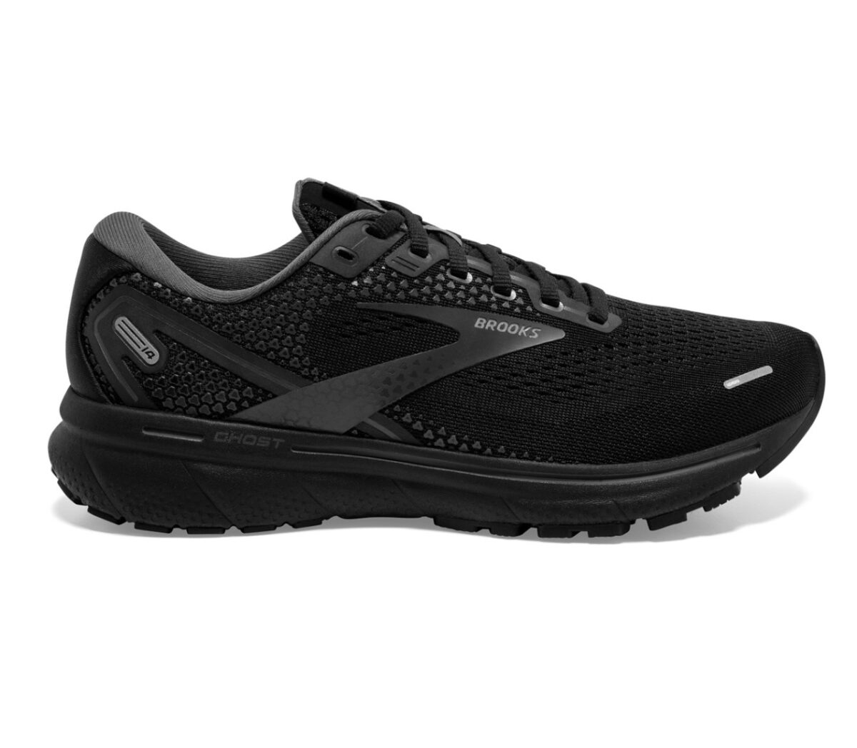 scarpa da running neutra pianta larga brooks ghost 14 nera