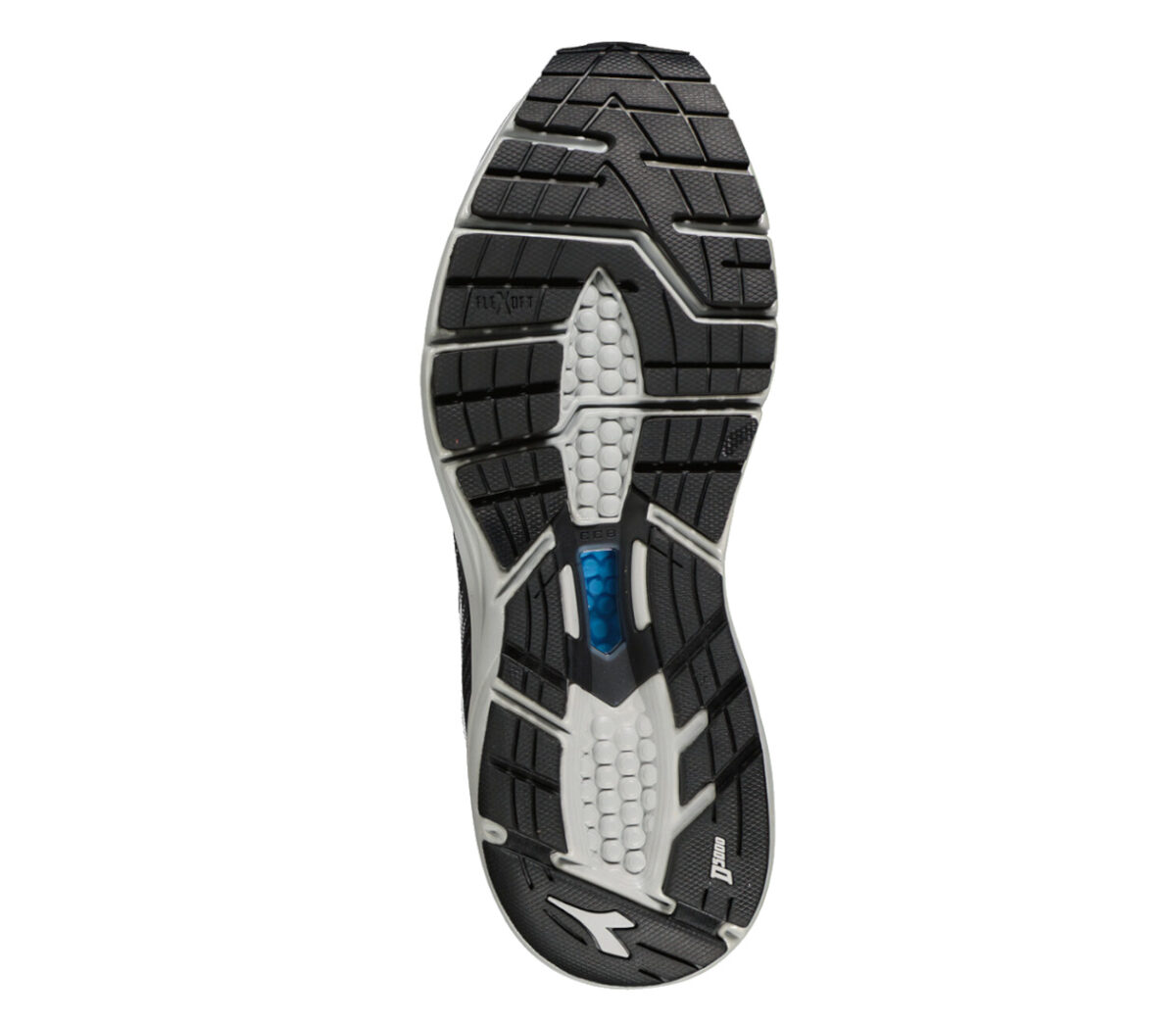 suola scarpa da running uomo diadora mythos blushield hip 6 nera