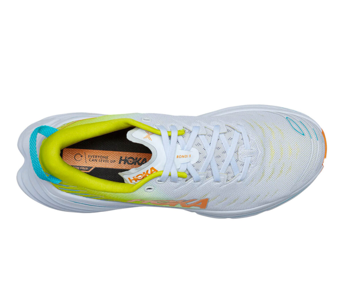 tomaia scarpa da running con fibra di carbonio hoka bondi x donna