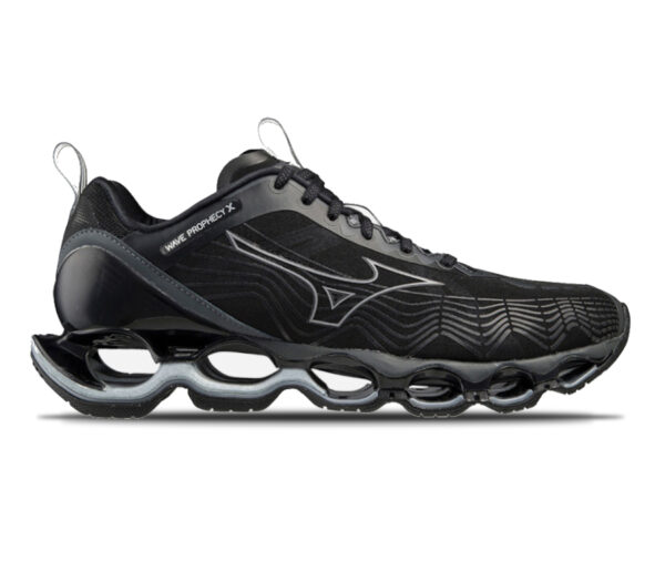 scarpa da running ammortizzata da uomo mizuno prophecy x nera