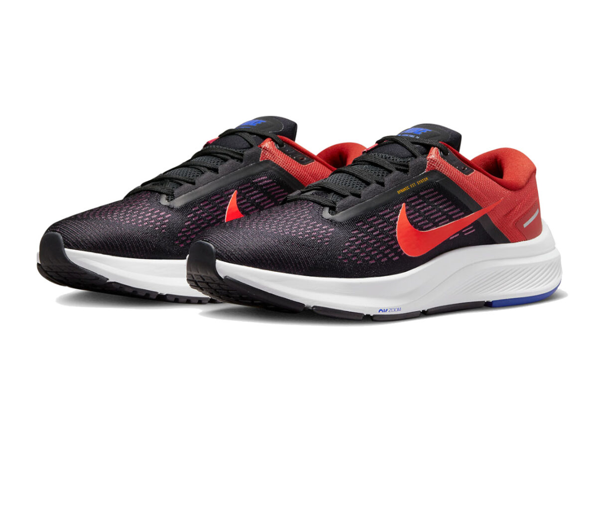 Coppia Scarpa Nike air zoom structure 24 uomo rossa e nera