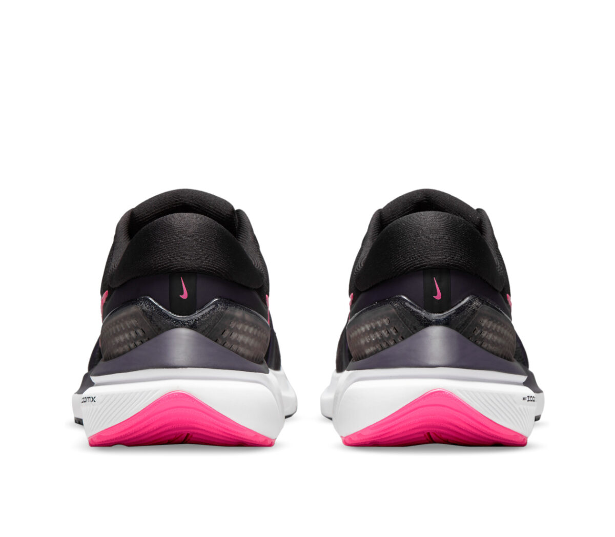 retro scarpe running donna nike zoom vomero nere e rosa