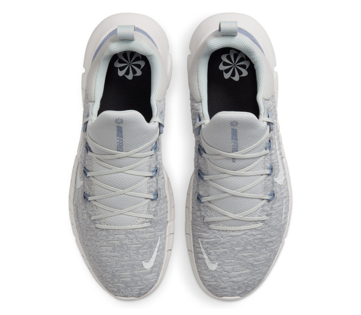 tomaia scarpa running uomo barefoot nike free run 5 natural grigia