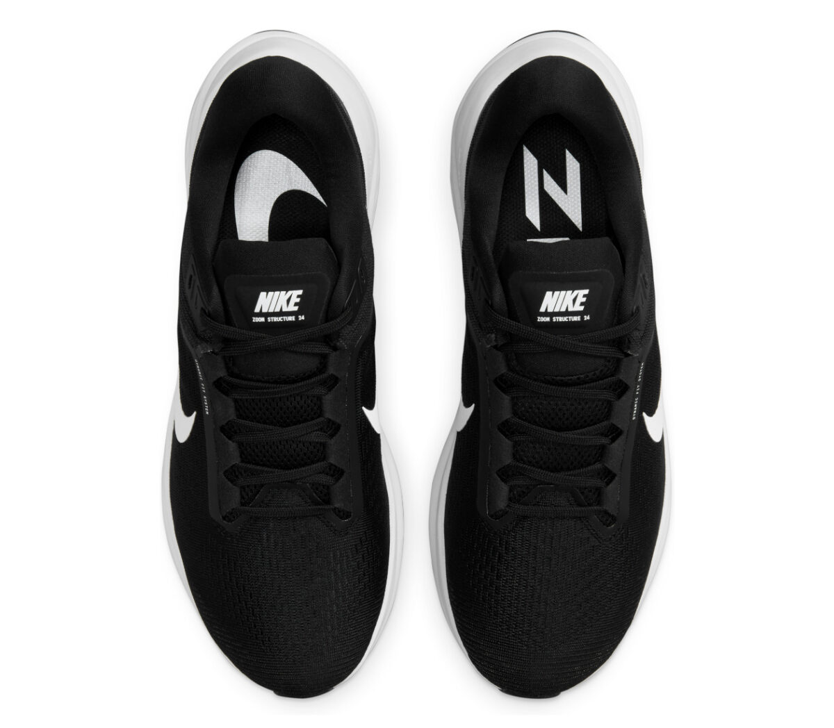 tomaia scarpa da running per pronatori uomo nike structure 24 nera