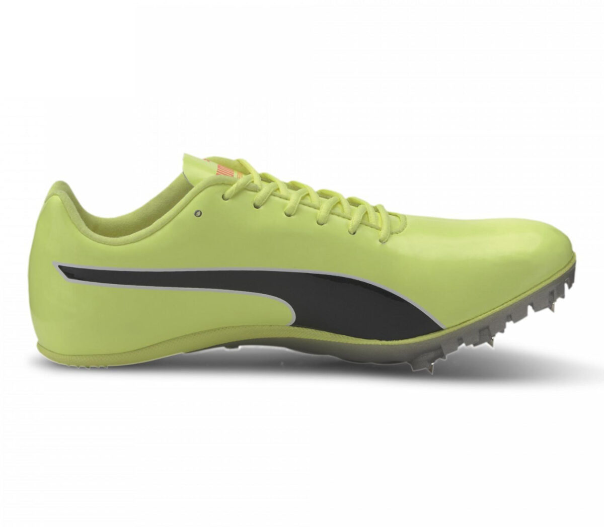 scarpa da atletica chiodata da velocità puma evospeed sprint 10 fluo