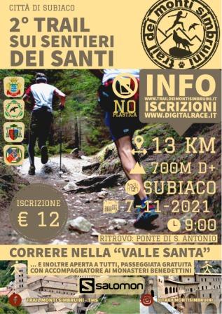 Trail Sui Sentieri dei Santi - 2 edizione 2021