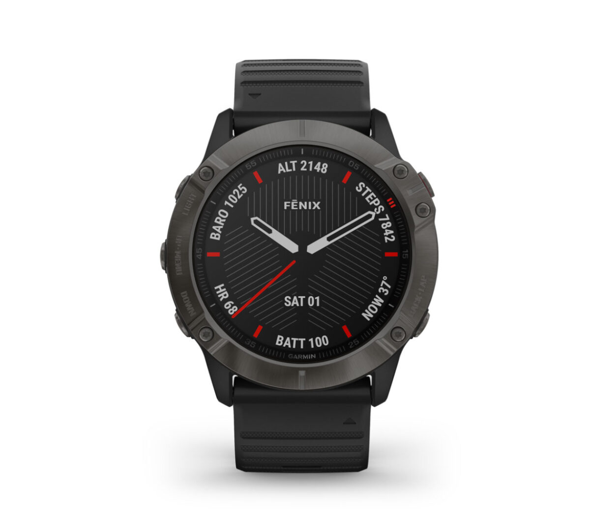 Orologio running outdoor garmin fenix 6x sapphire nero