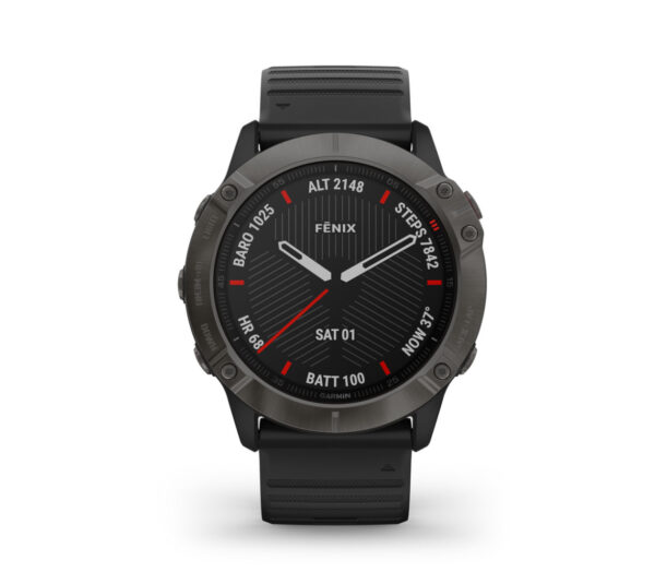 Orologio running outdoor garmin fenix 6x sapphire nero