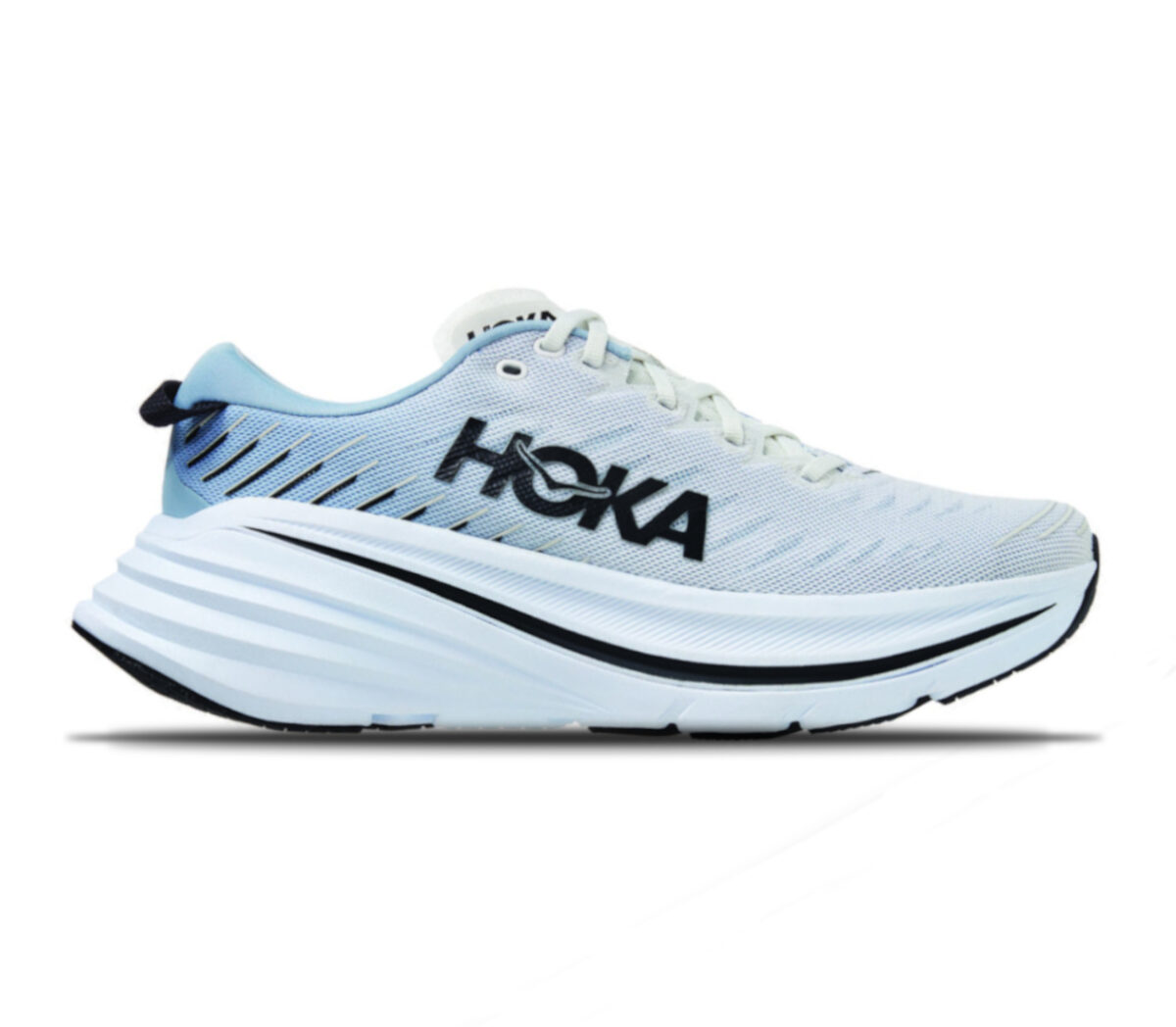 Scarpa Hoka One One Bondi X uomo Blanc De Blanc/Blue Fog