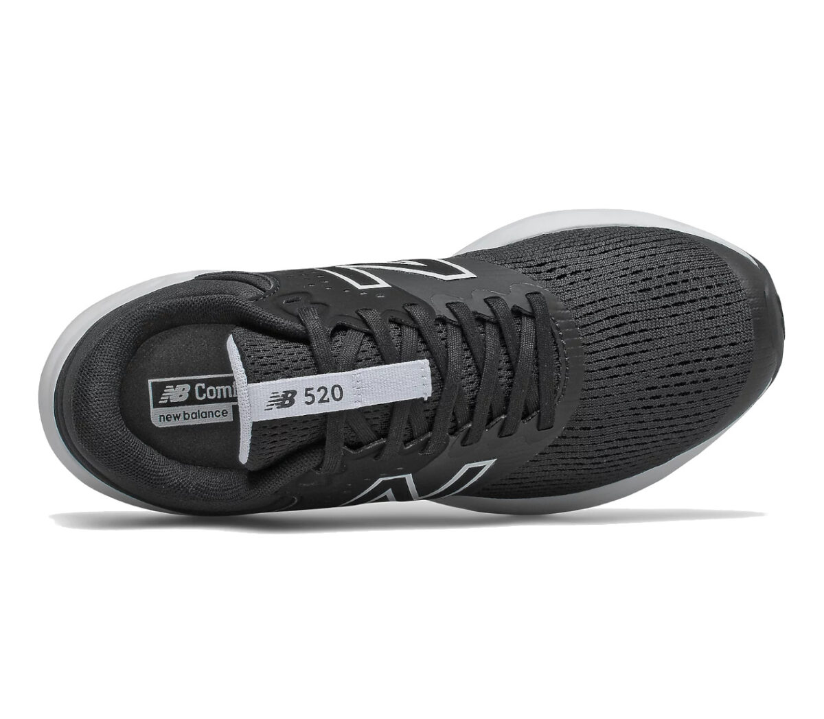 tomaia scarpa da running neutra e ammortizzata da donna nb 520v7 nera