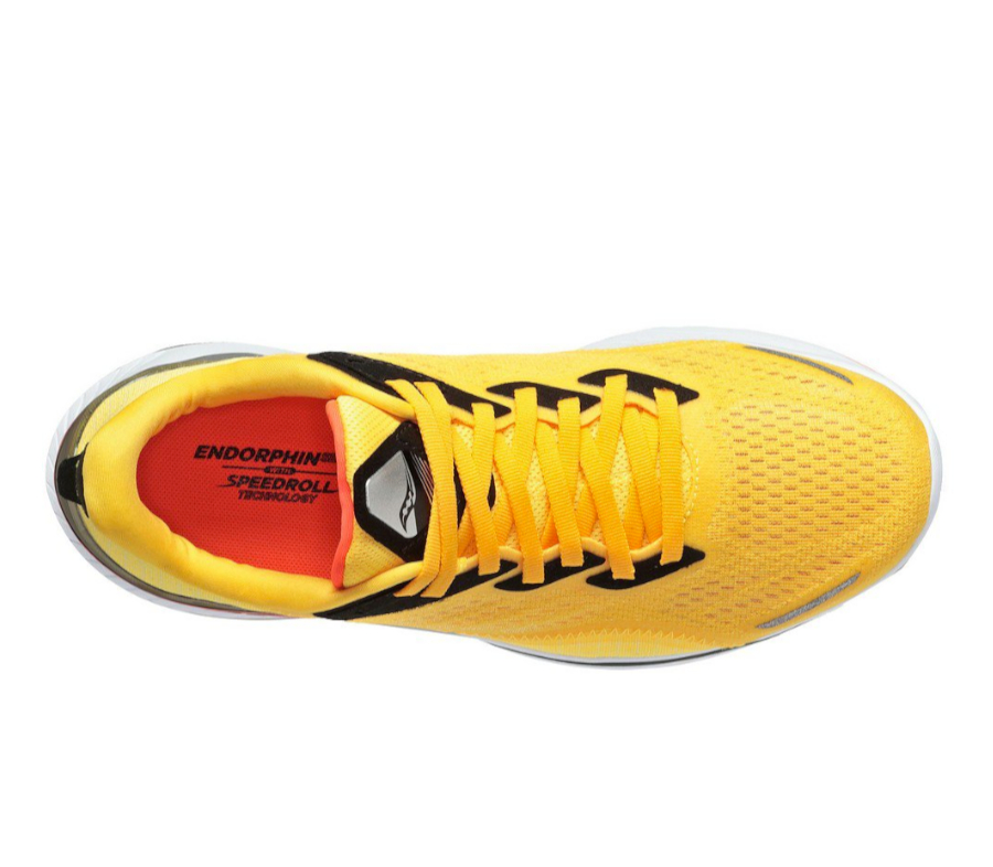 scarpa da running veloce e reattiva saucony endorphin shift 2 gialla