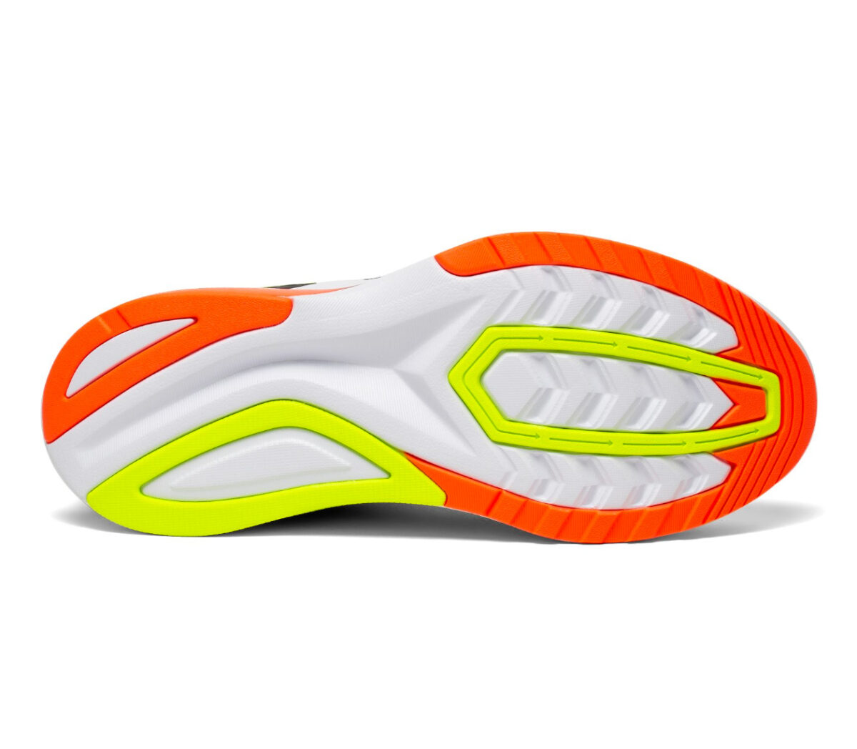 suola scarpa da running donna reattiva saucony endorphin shift 2 fluo