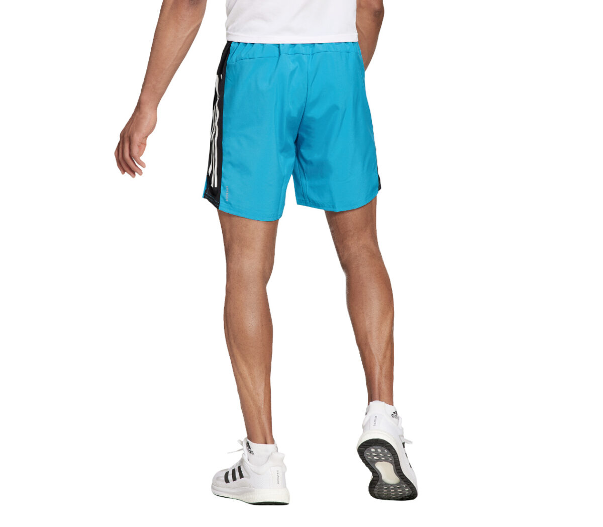 pantaloncino da running uomo adidas azzurro