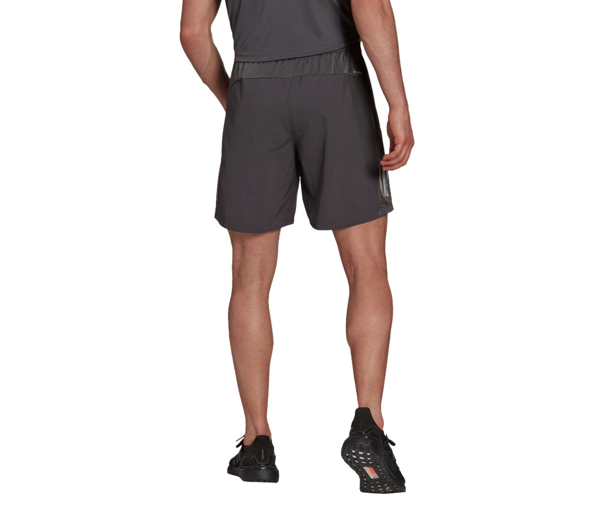 pantaloncino da running uomo grigio adidas